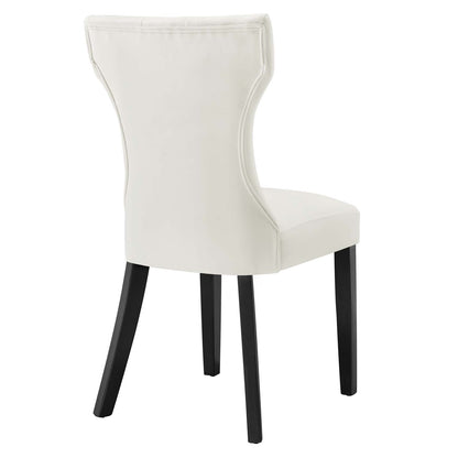 Silhouette Performance Velvet Dining Chairs - Set of 2 By HouseBean