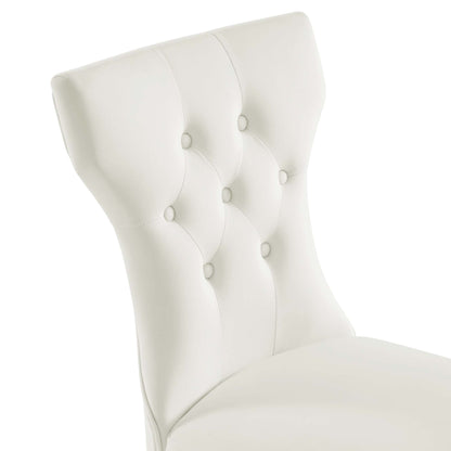 Silhouette Performance Velvet Dining Chairs - Set of 2 by Modway