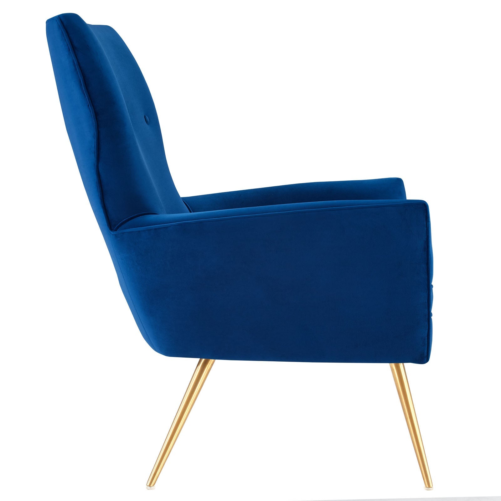 Renata Button Tufted Performance Velvet Armchair By HouseBean