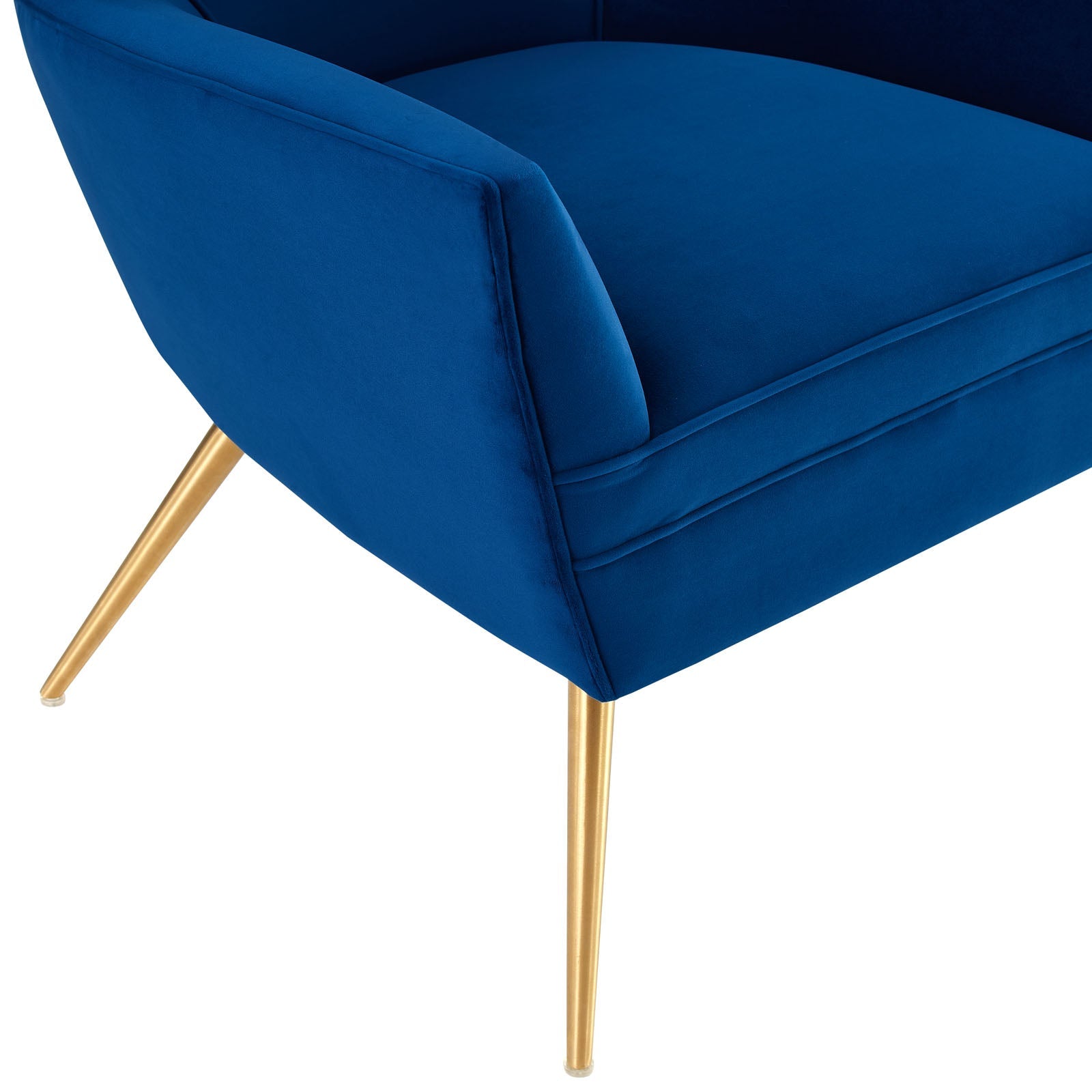 Renata Button Tufted Performance Velvet Armchair By HouseBean