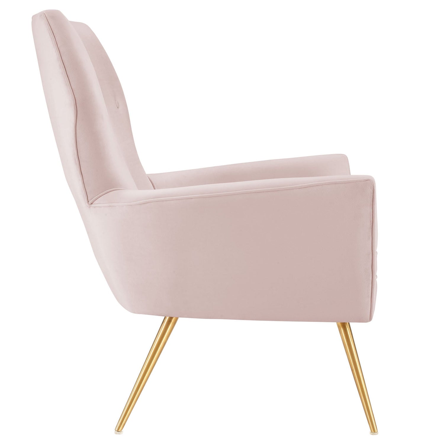 Renata Button Tufted Performance Velvet Armchair By HouseBean