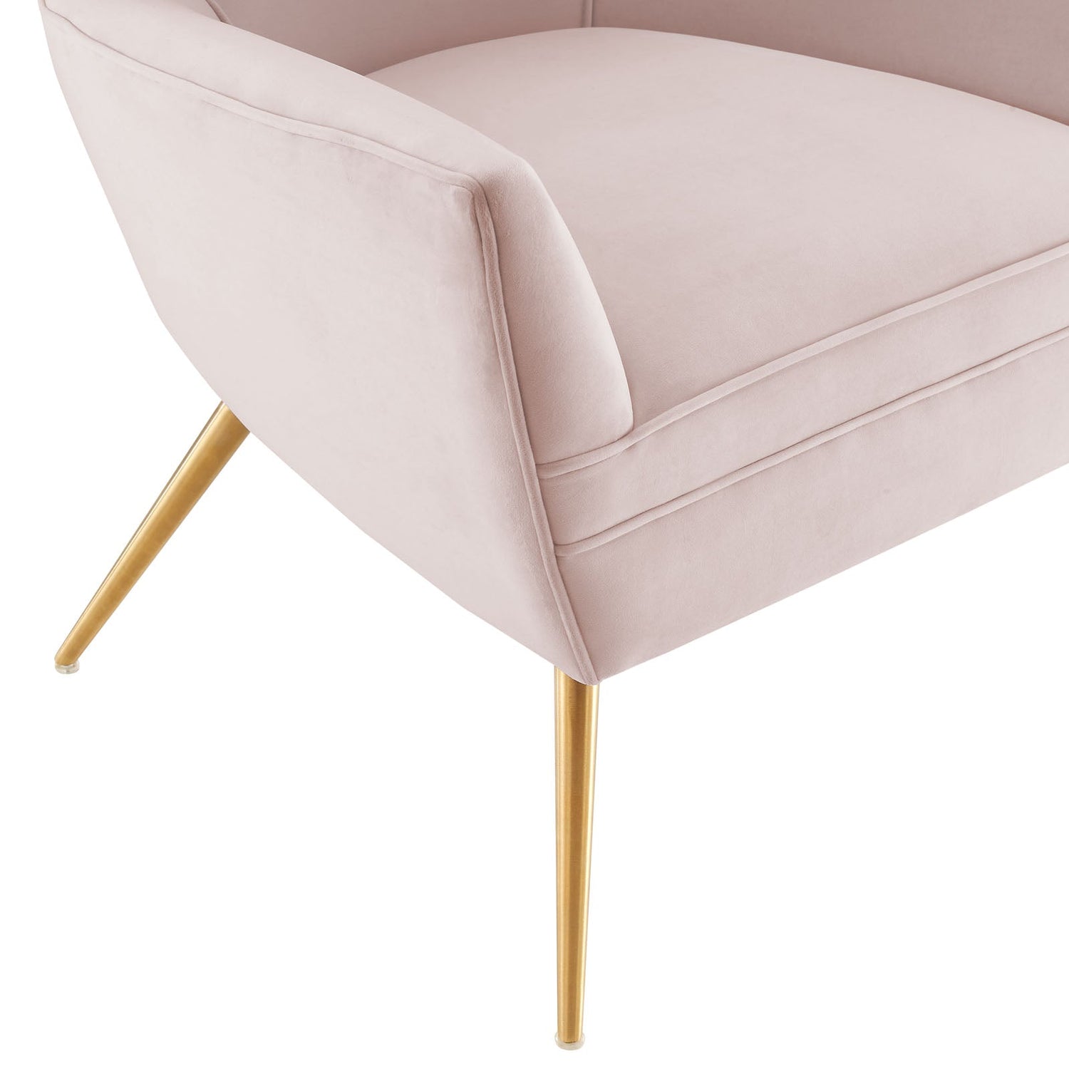 Renata Button Tufted Performance Velvet Armchair By HouseBean