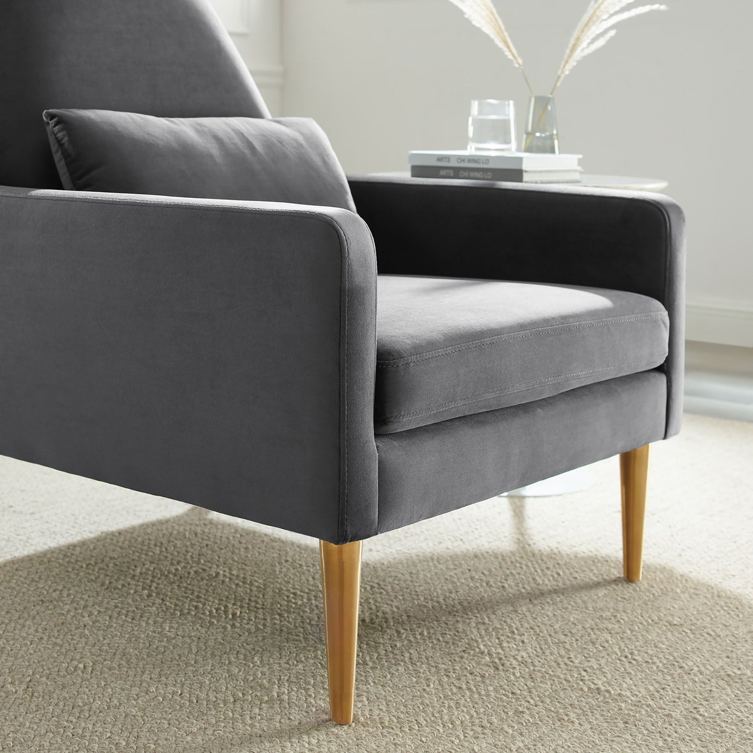 Liliana Performance Velvet Armchair by Modway