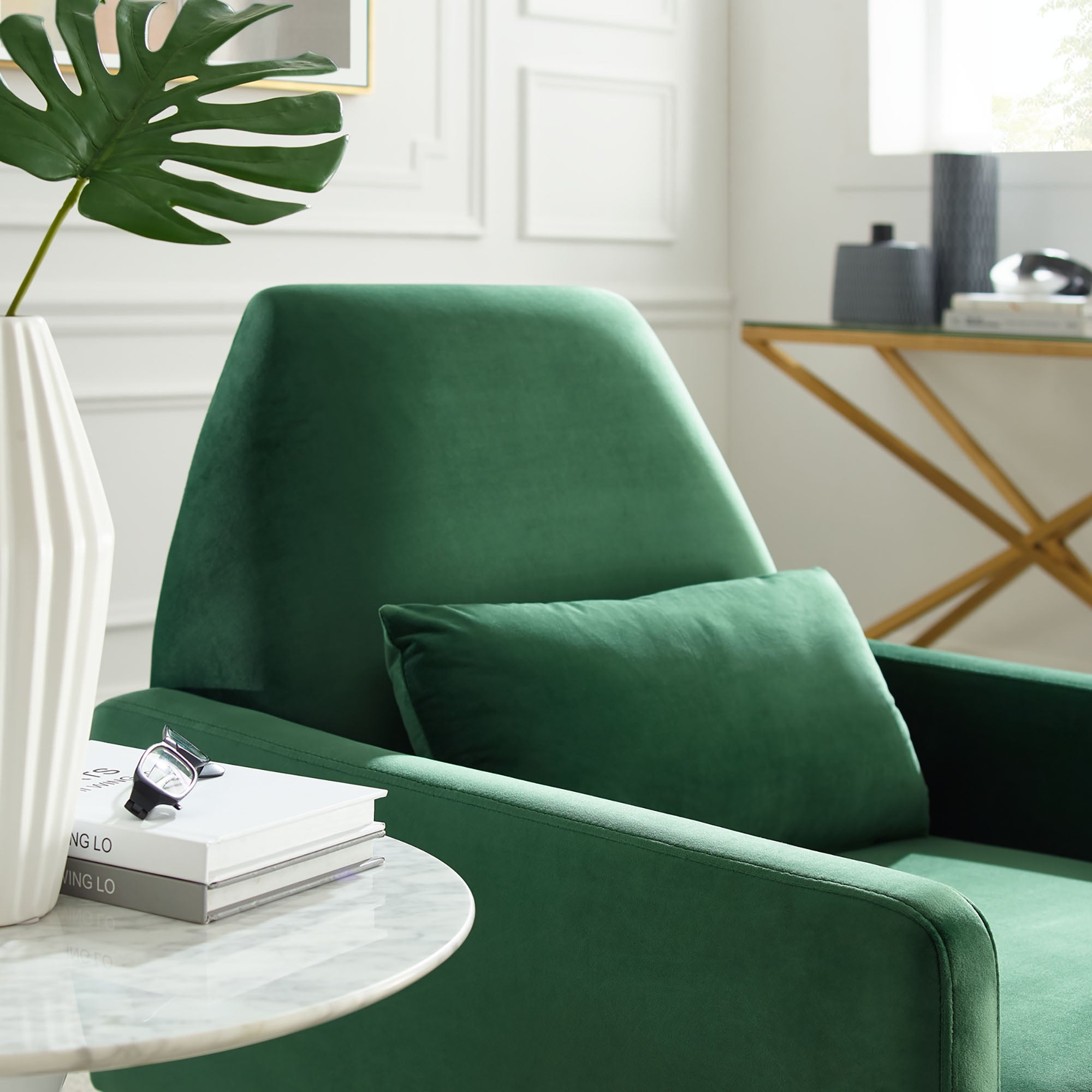 Liliana Performance Velvet Armchair by Modway