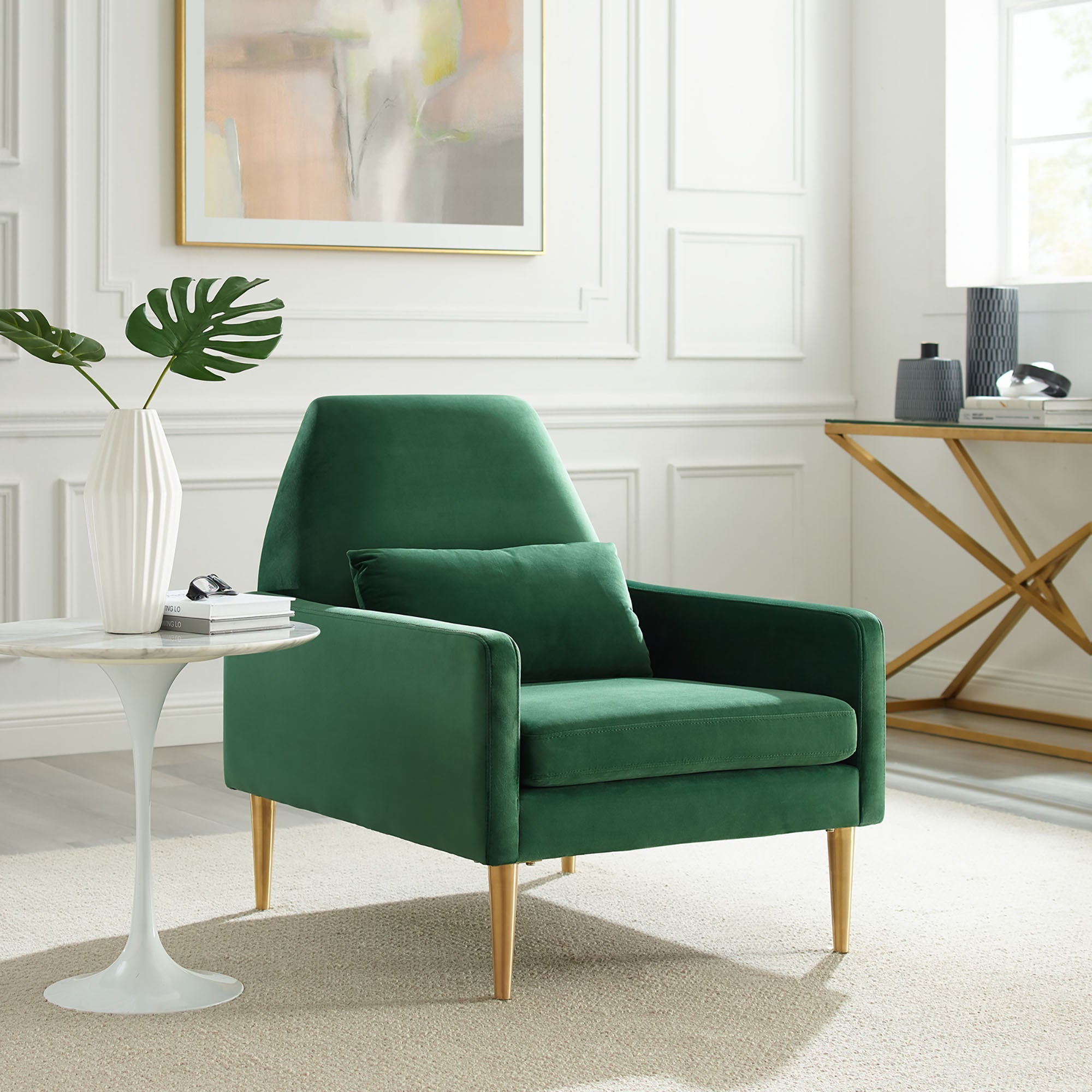 Liliana Performance Velvet Armchair by Modway