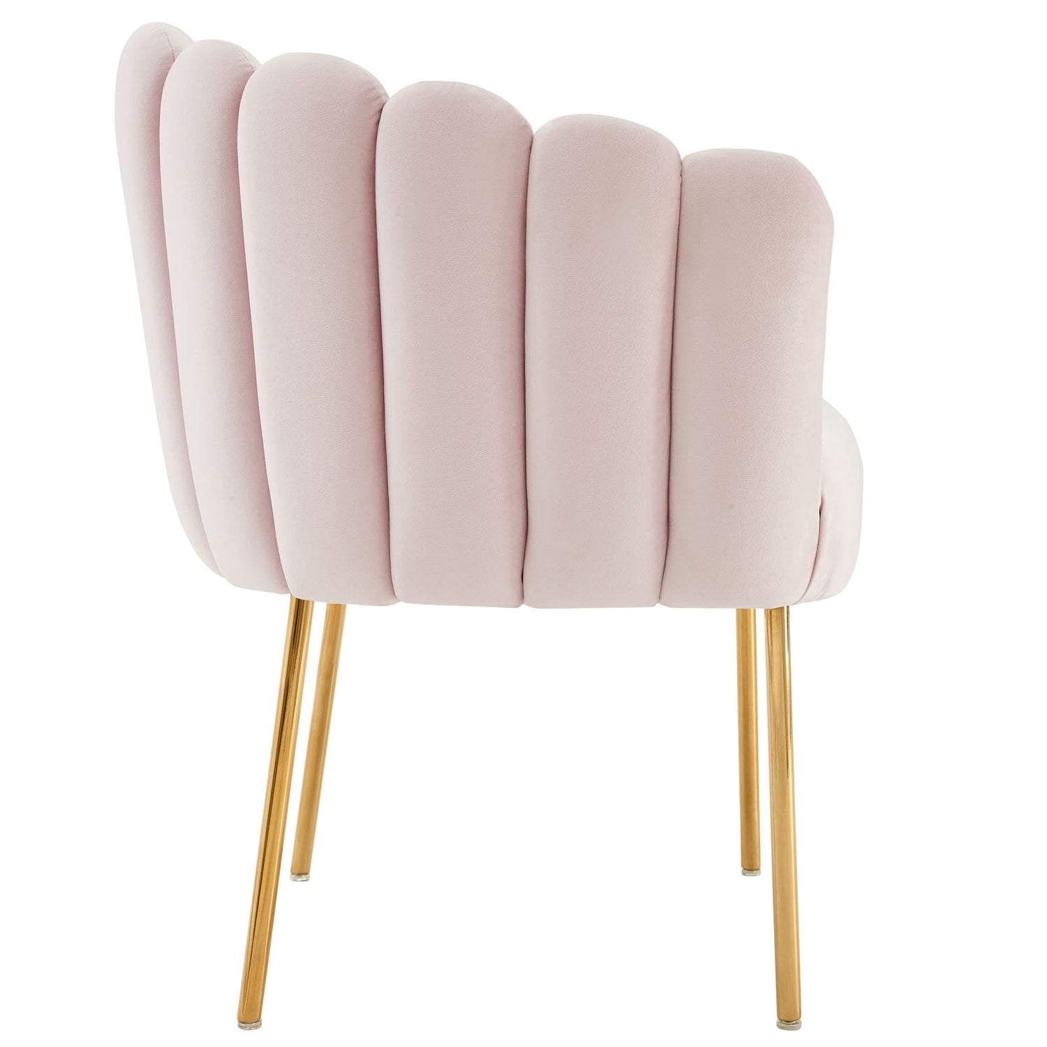 Sanna Channel Tufted Performance Velvet Armchair By HouseBean