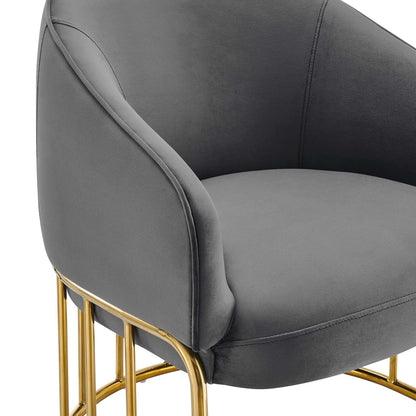 Legacy Performance Velvet Armchair By HouseBean