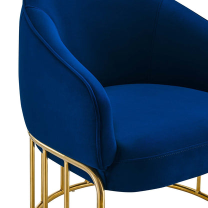 Legacy Performance Velvet Armchair By HouseBean