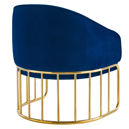 Legacy Performance Velvet Armchair By HouseBean