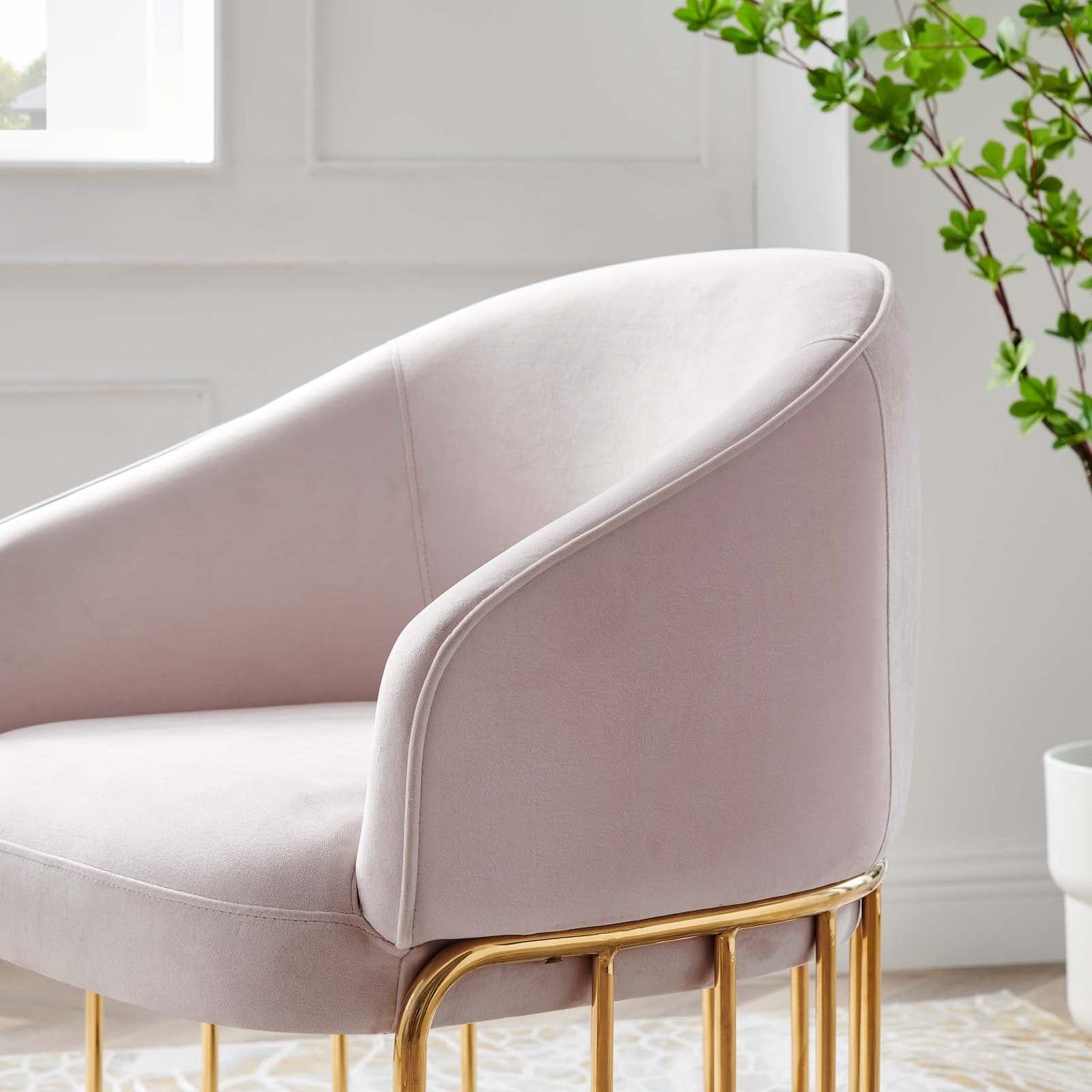 Legacy Performance Velvet Armchair By HouseBean