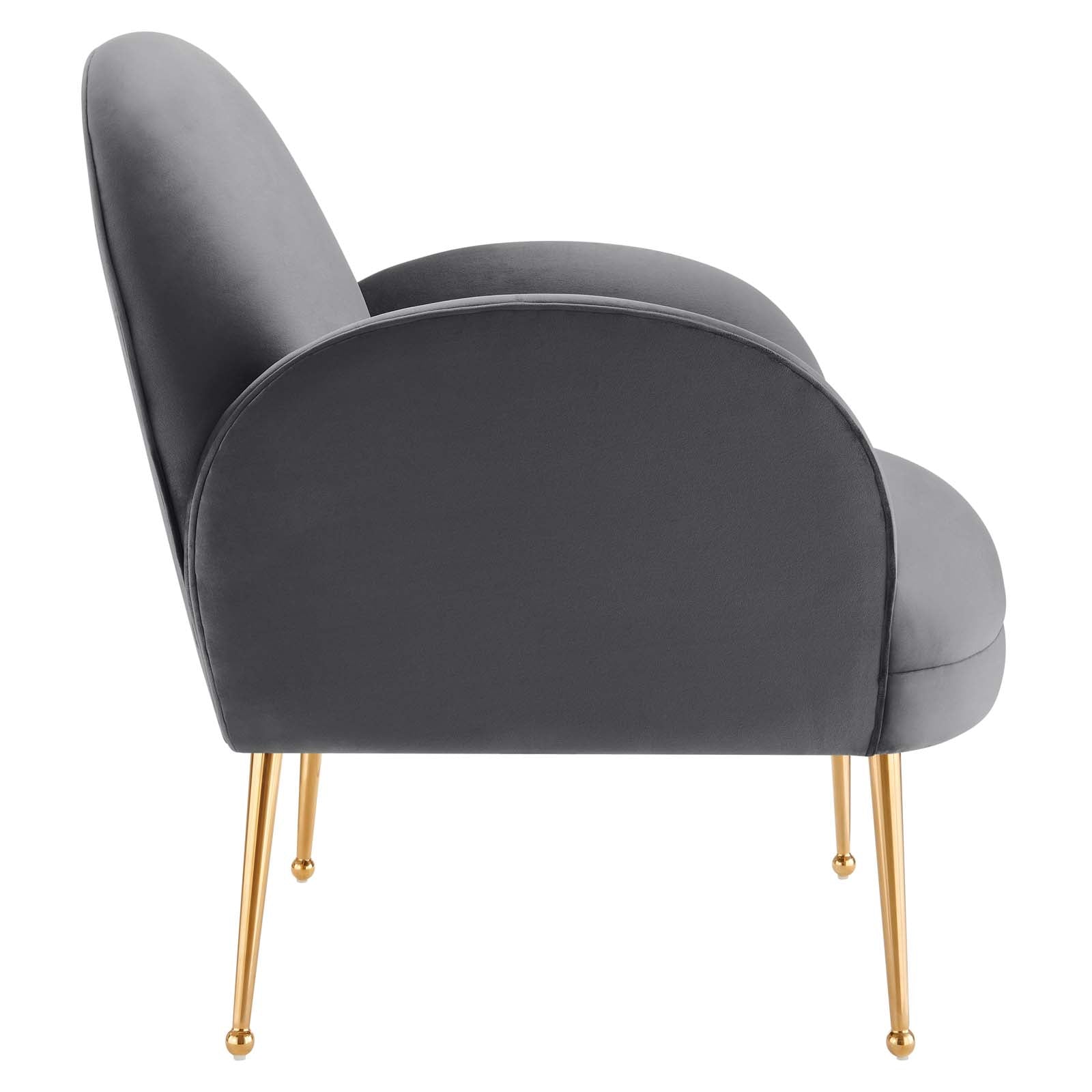 Transcend Performance Velvet Armchair By HouseBean