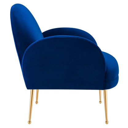 Transcend Performance Velvet Armchair By HouseBean