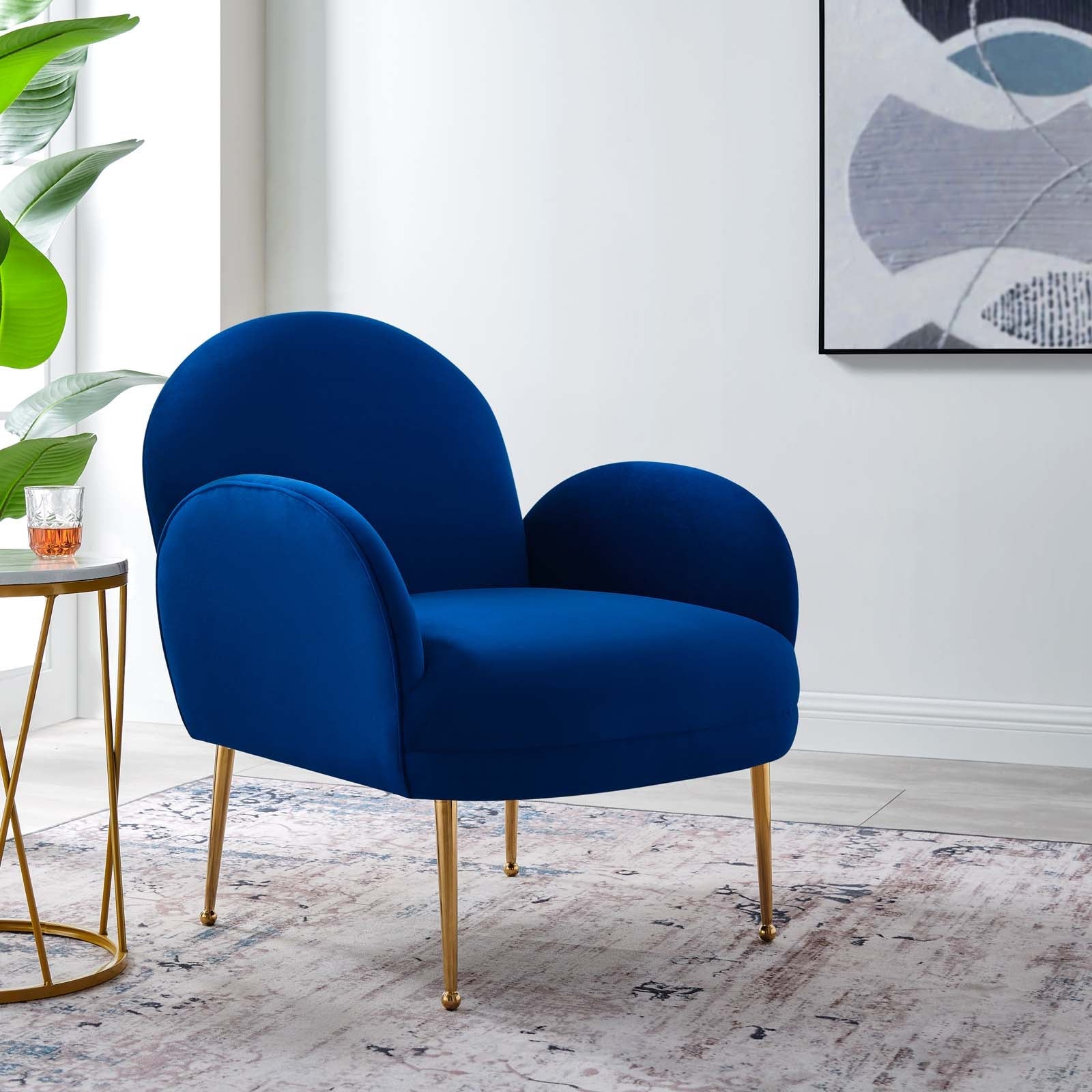 Transcend Performance Velvet Armchair By HouseBean