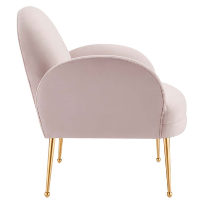 Transcend Performance Velvet Armchair By HouseBean