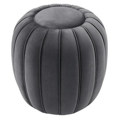 Celebrate Channel Tufted Performance Velvet Ottoman By HouseBean