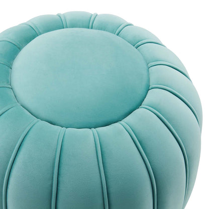 Celebrate Channel Tufted Performance Velvet Ottoman By HouseBean