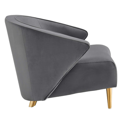 Odyssey Performance Velvet Armchair By HouseBean