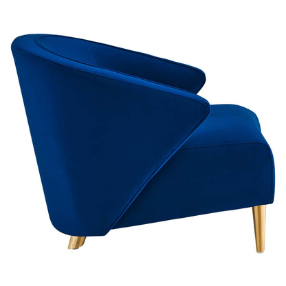 Odyssey Performance Velvet Armchair By HouseBean