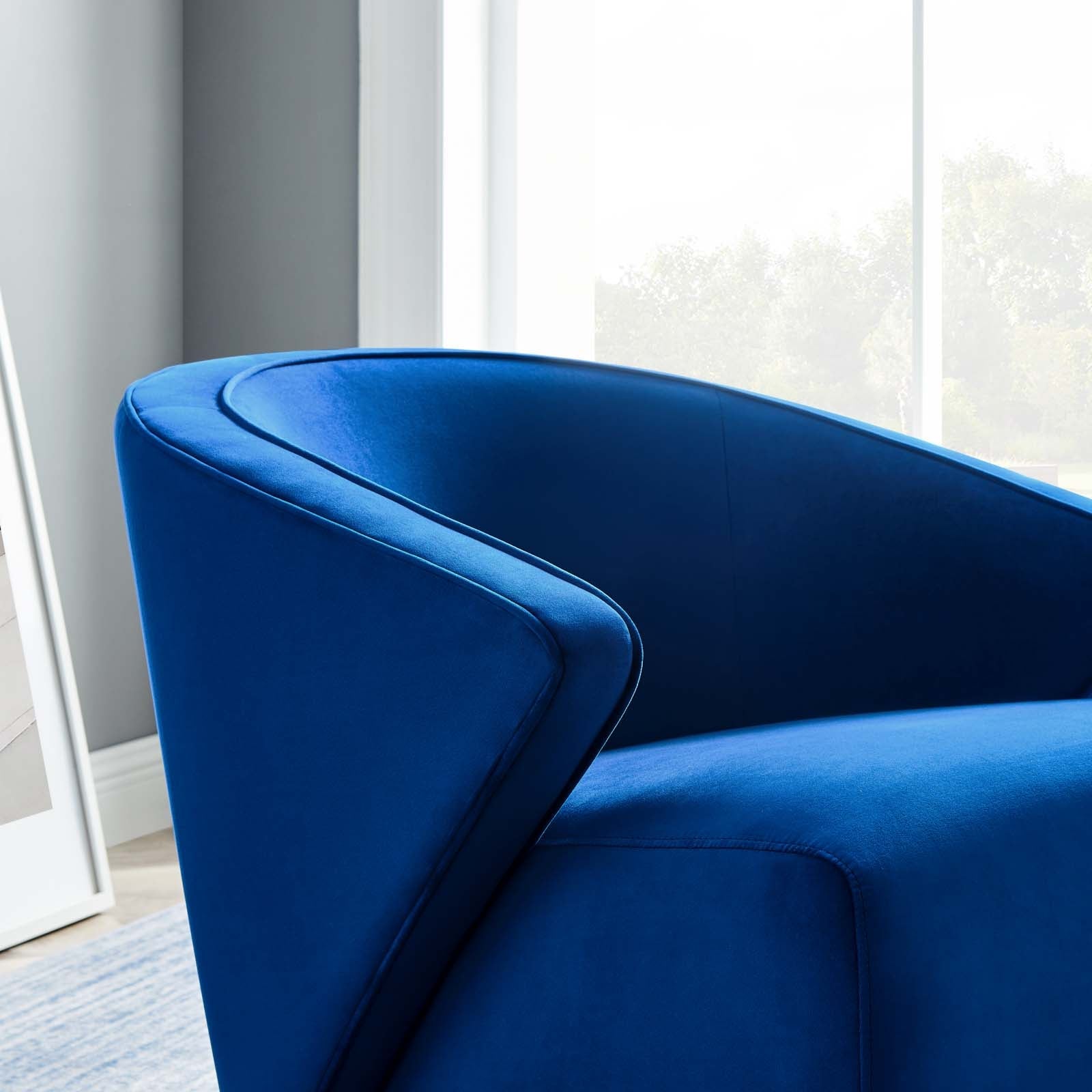 Odyssey Performance Velvet Armchair By HouseBean