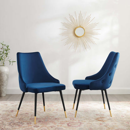 Adorn Dining Side Chair Performance Velvet Set of 2 by Modway