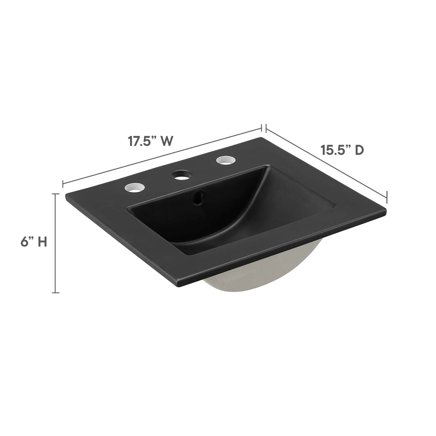 Cayman 18&quot; Bathroom Sink By HouseBean