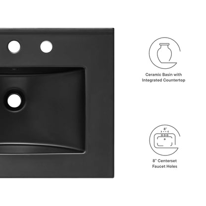 Maybelle Bathroom Vanity Basin Included by Modway