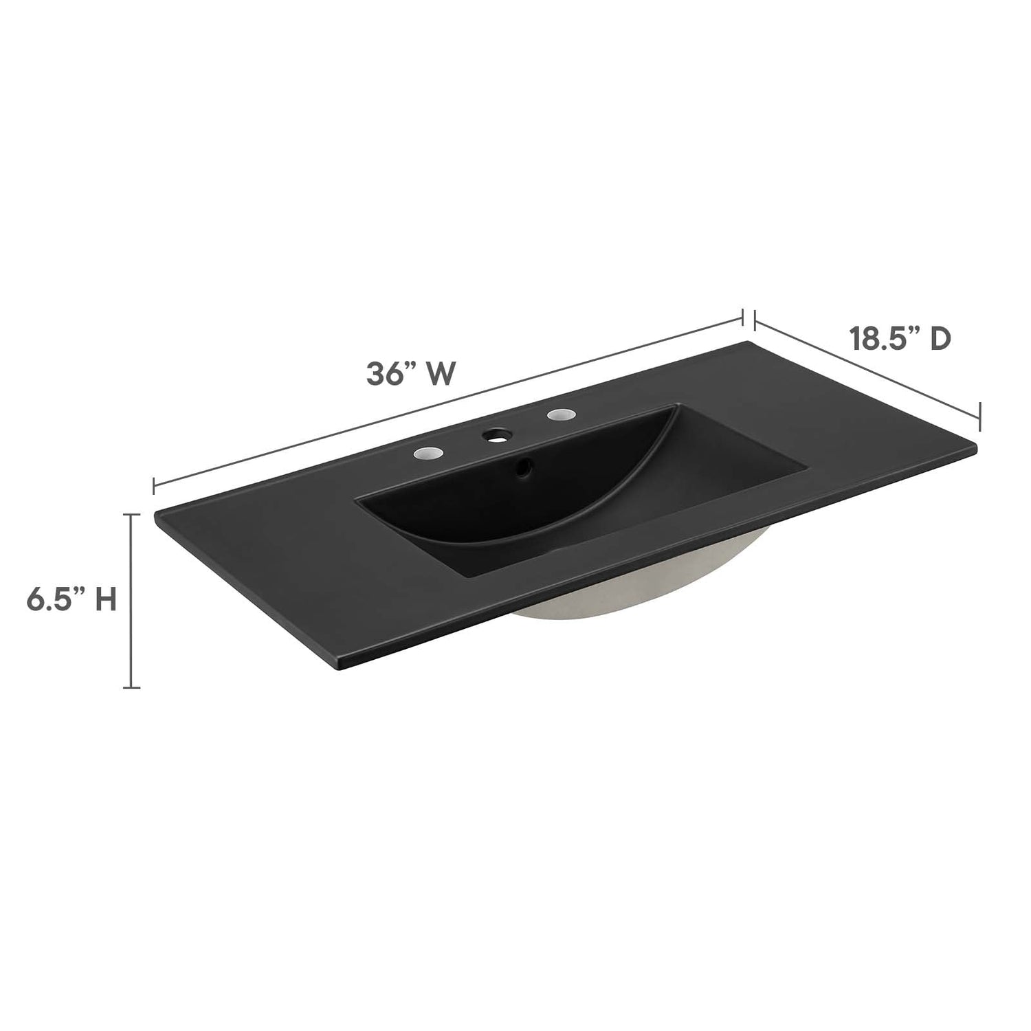 Cayman 36&quot; Bathroom Sink By HouseBean