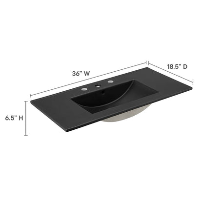 Cayman 36&quot; Bathroom Sink By HouseBean