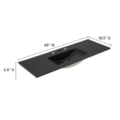 Cayman 48&quot; Single Basin Bathroom Sink By HouseBean