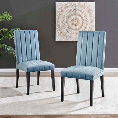 Catalyst Performance Velvet Dining Side Chairs - Set of 2 by Modway