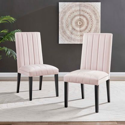 Catalyst Performance Velvet Dining Side Chairs - Set of 2 by Modway