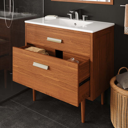 Cassia Bathroom Cabinet Basin Not Included by Modway