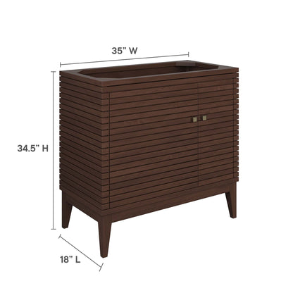 Ledger Bathroom Cabinet Basin Not Included by Modway
