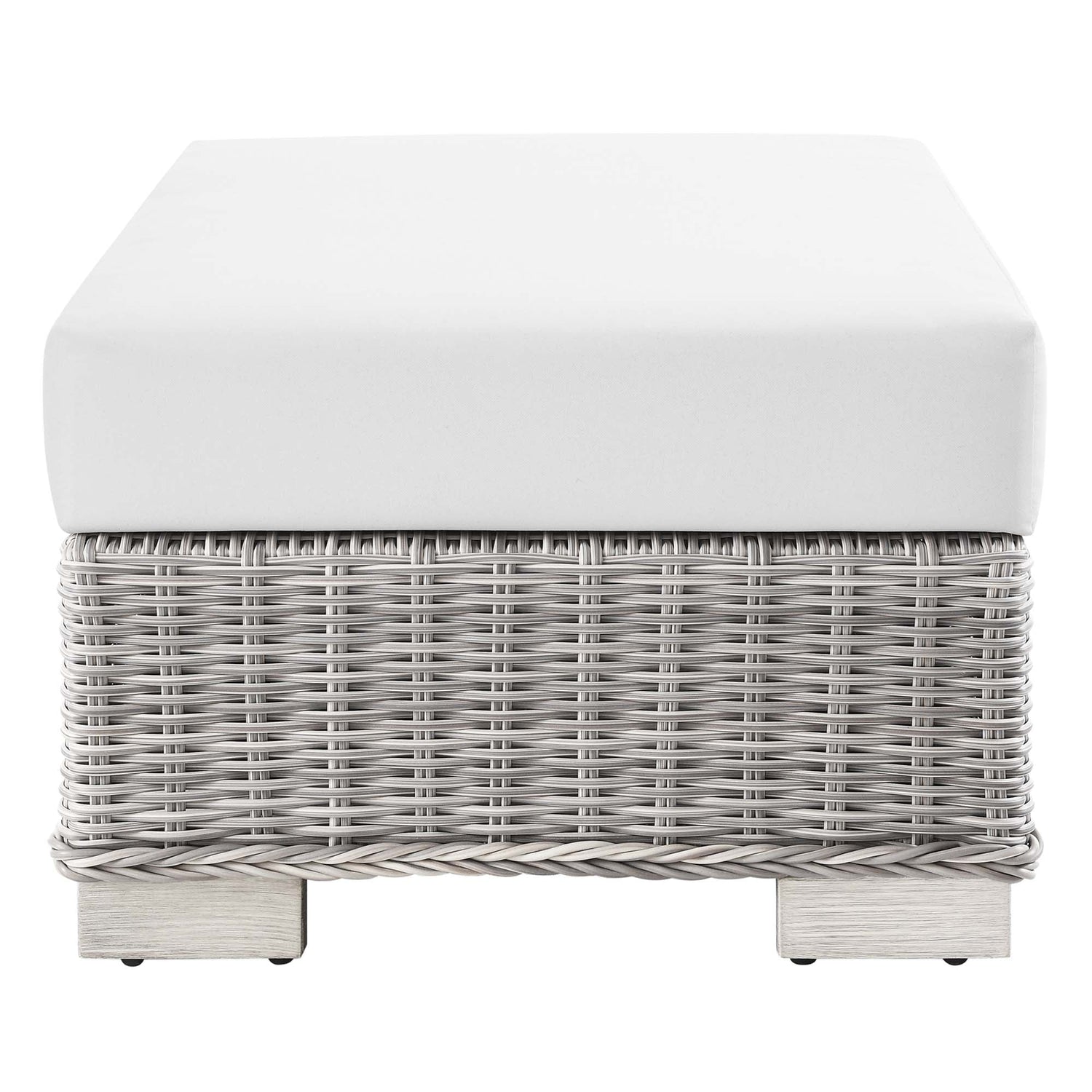 Conway 2-Piece Outdoor Patio Wicker Rattan Armchair and Ottoman Set by Modway