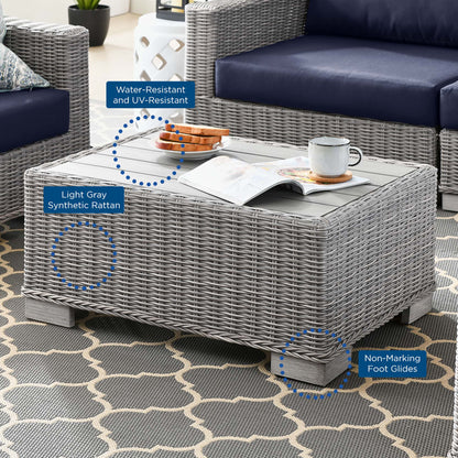 Conway 4-Piece Outdoor Patio Wicker Rattan Furniture Set by Modway