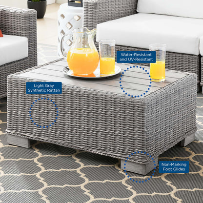 Conway 4-Piece Outdoor Patio Wicker Rattan Furniture Set by Modway