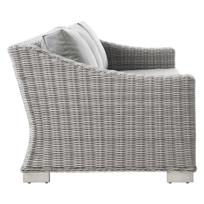Conway 5-Piece Outdoor Patio Wicker Rattan Furniture Set by Modway