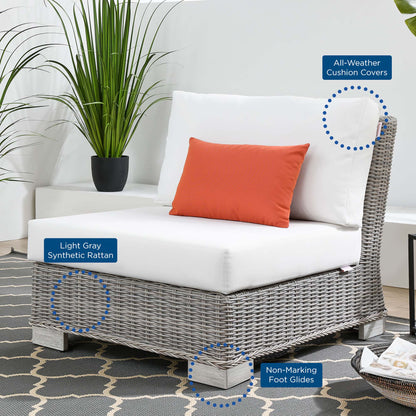 Conway 5-Piece Outdoor Patio Wicker Rattan Furniture Set by Modway