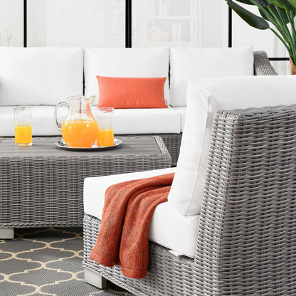 Conway 5-Piece Outdoor Patio Wicker Rattan Furniture Set by Modway