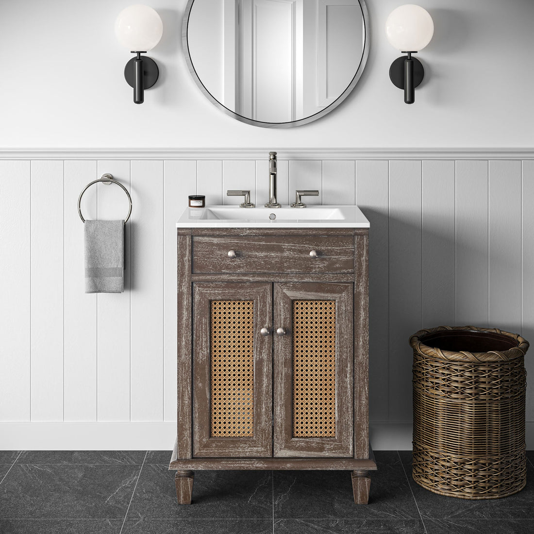 Lilo Bathroom Vanity Basin Included by Modway