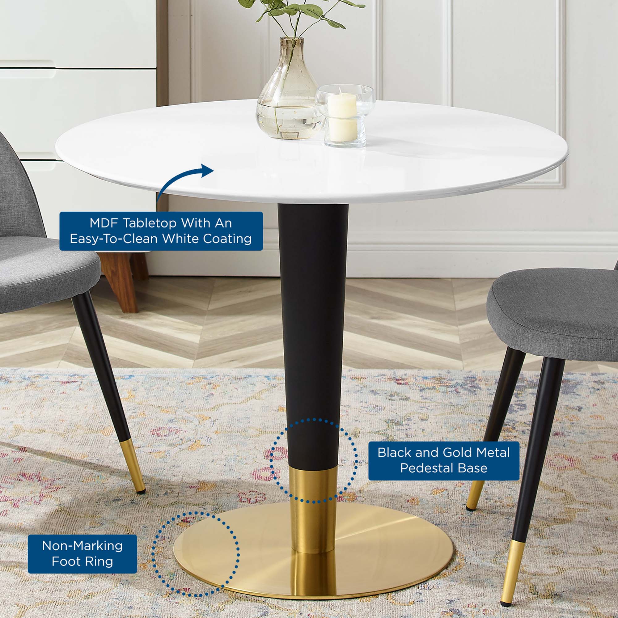 Zinque 36&quot; Dining Table by Modway