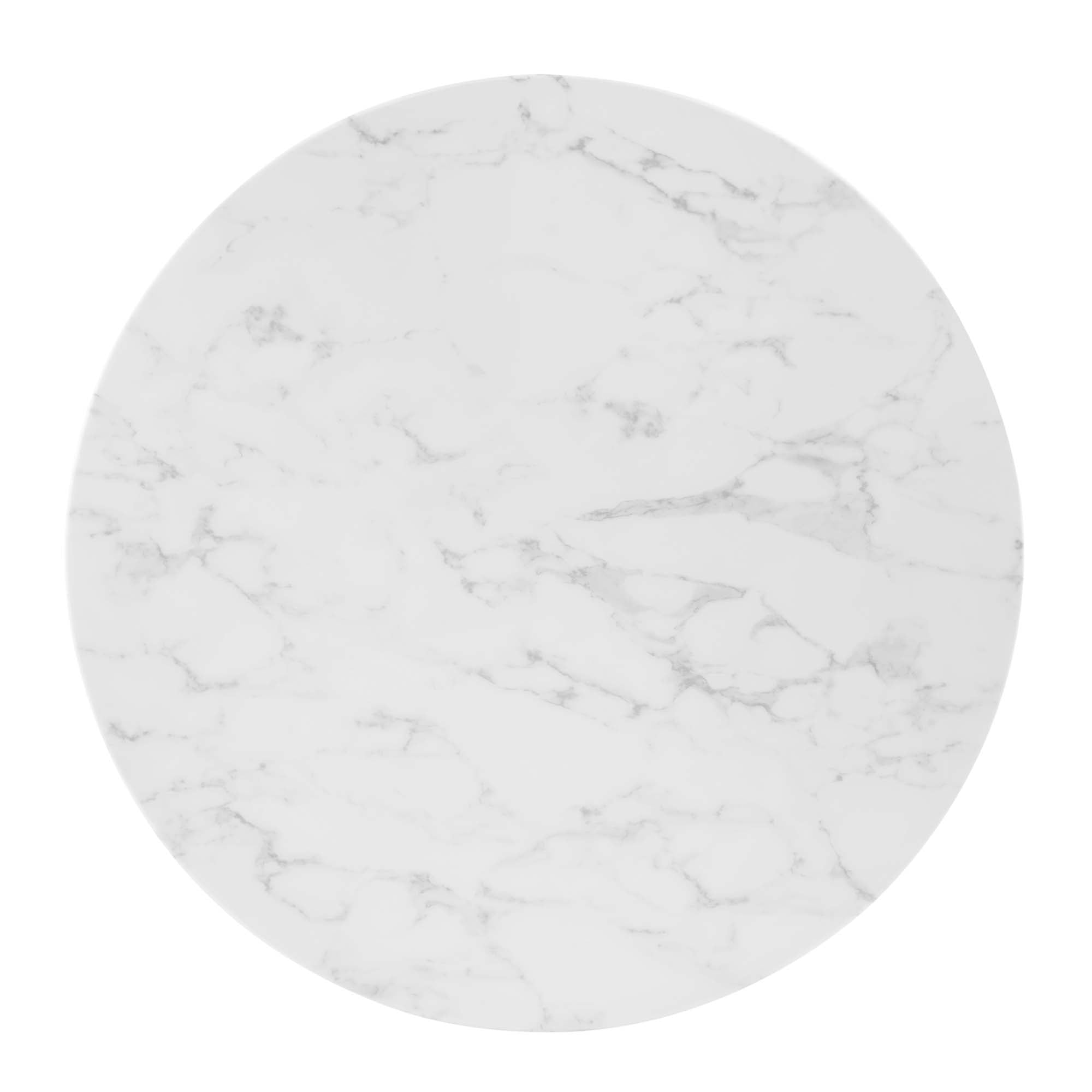 Zinque 36&quot; Artificial Marble Dining Table by Modway