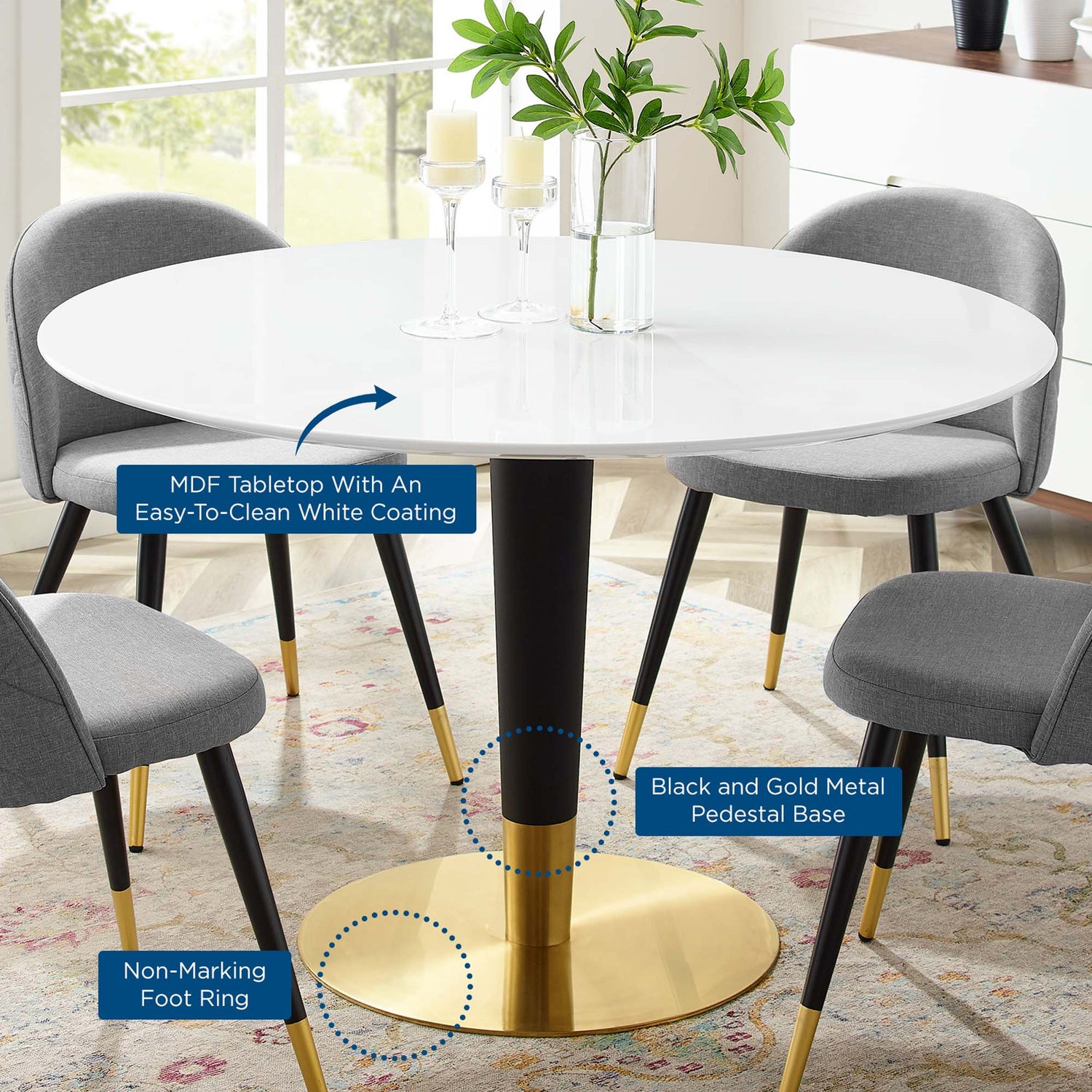 Zinque 47&quot; Dining Table by Modway