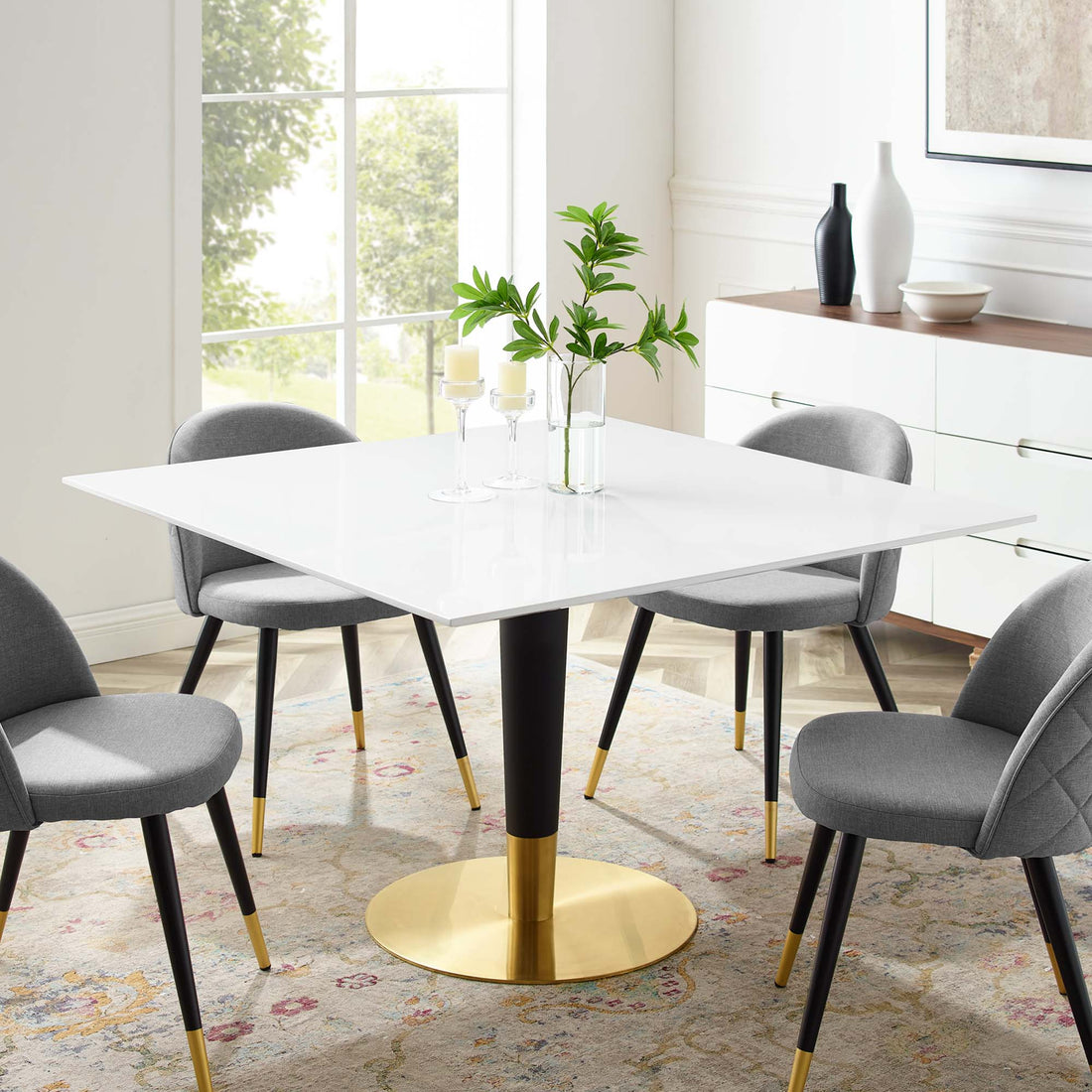 Zinque 47&quot; Square Dining Table by Modway