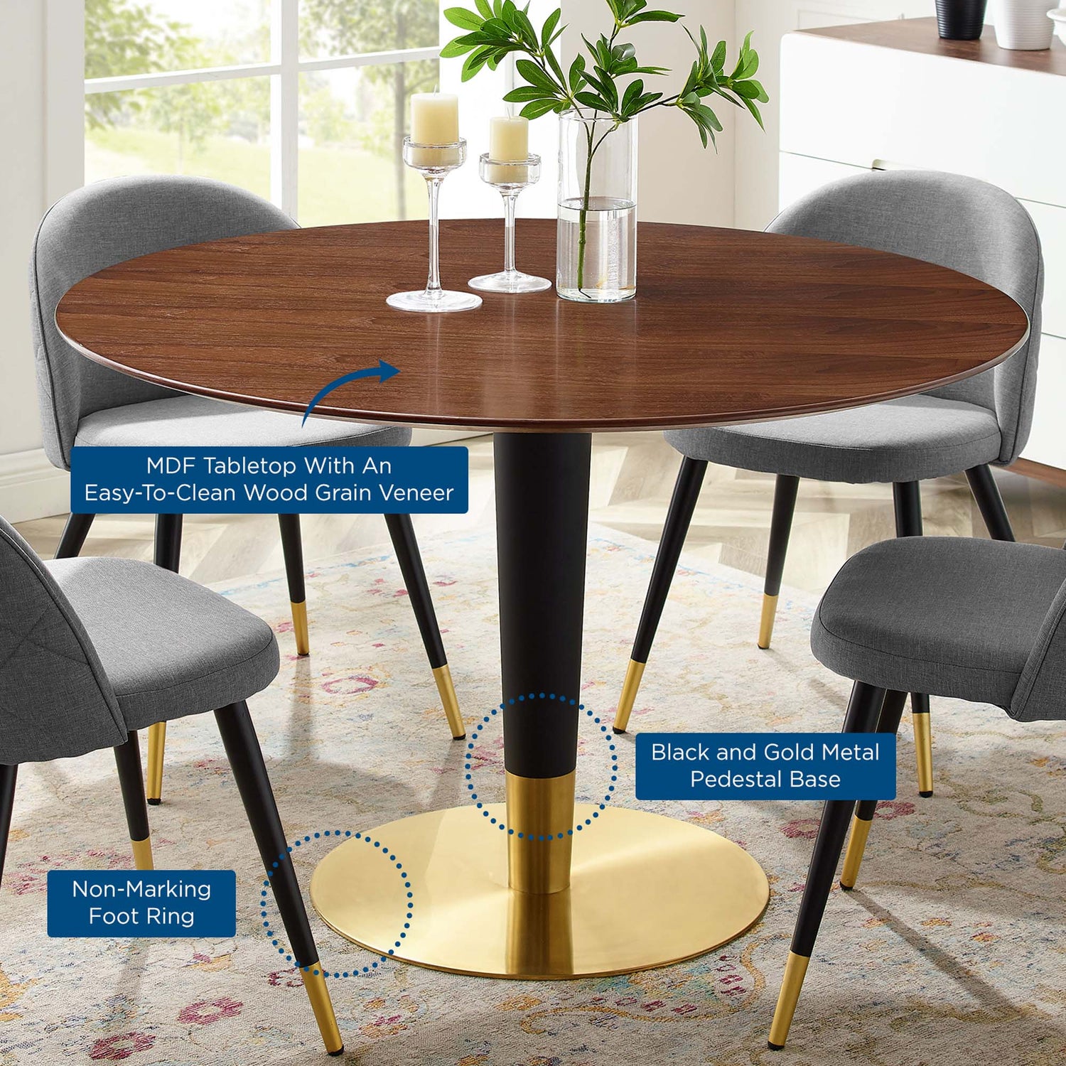 Zinque 47&quot; Dining Table by Modway