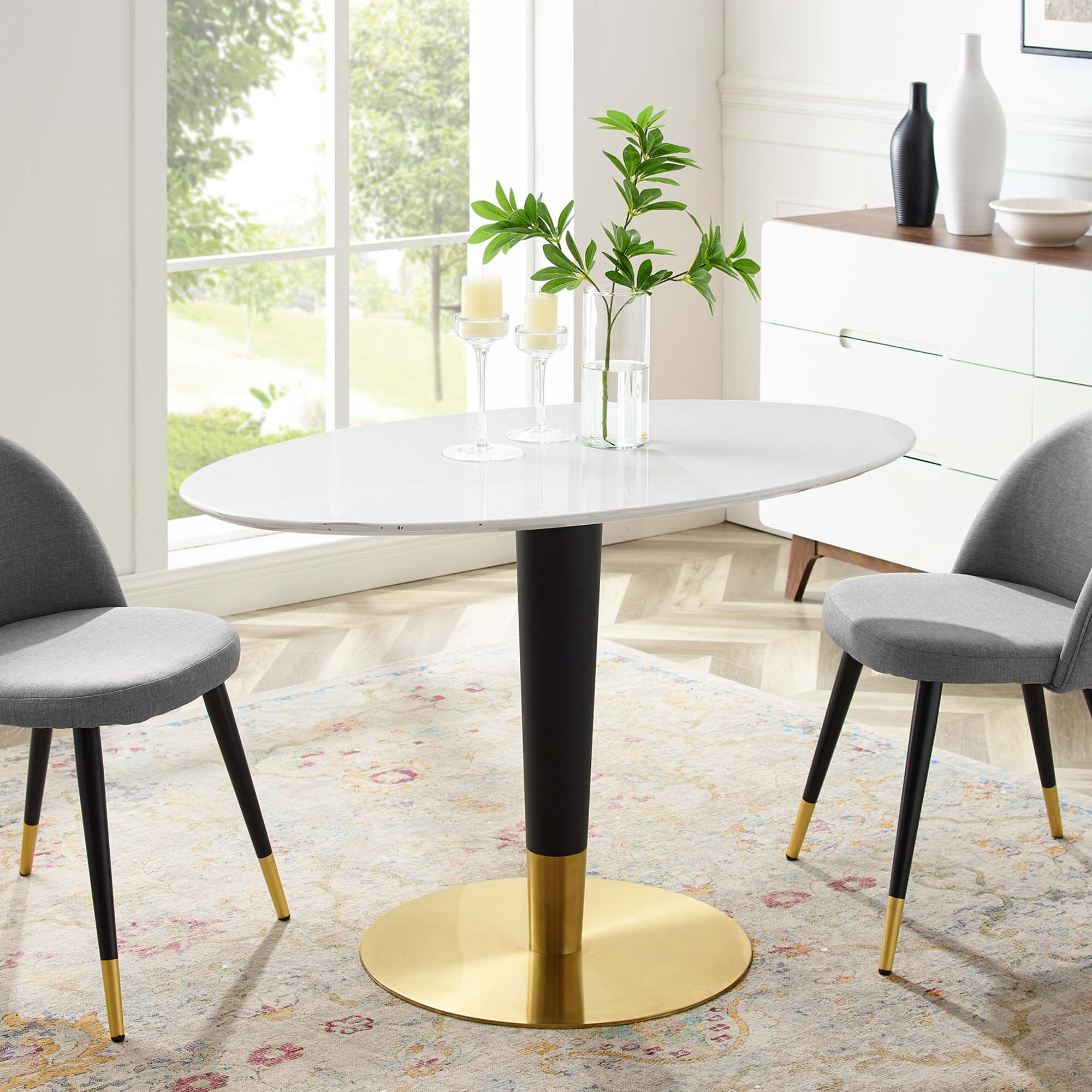 Zinque 48&quot; Oval Dining Table by Modway