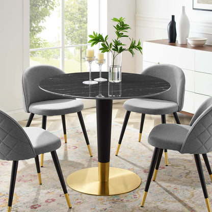 Zinque 40&quot; Artificial Marble Dining Table by Modway