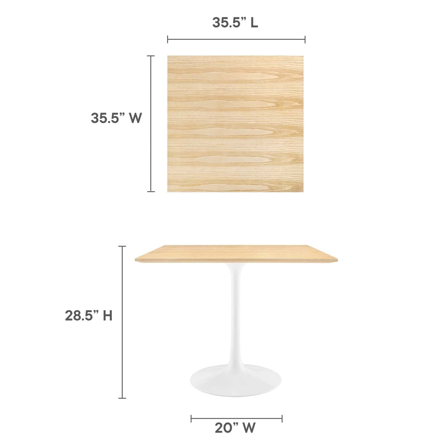 Lippa 36&quot; Square Dining Table By HouseBean