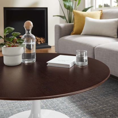 Lippa 36&quot; Round Wood Grain Coffee Table By HouseBean