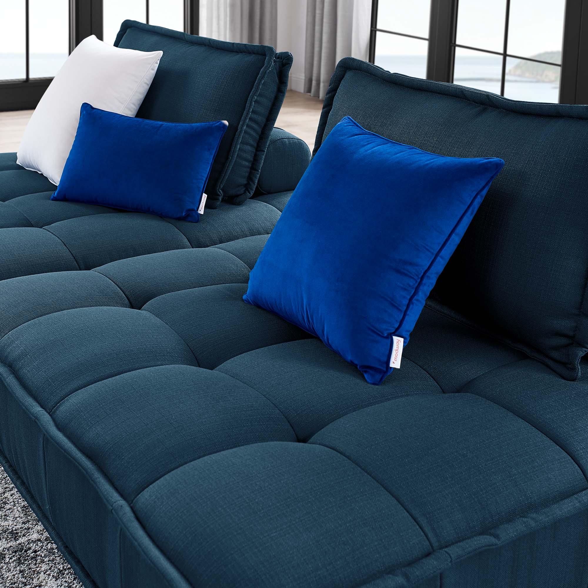 Saunter 2-Piece Tufted Fabric Fabric Loveseat by Modway